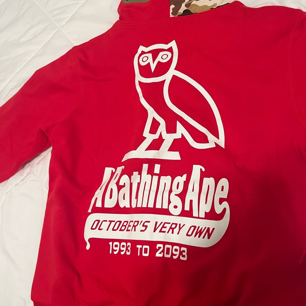 Rare Bape X Ovo hoodie
